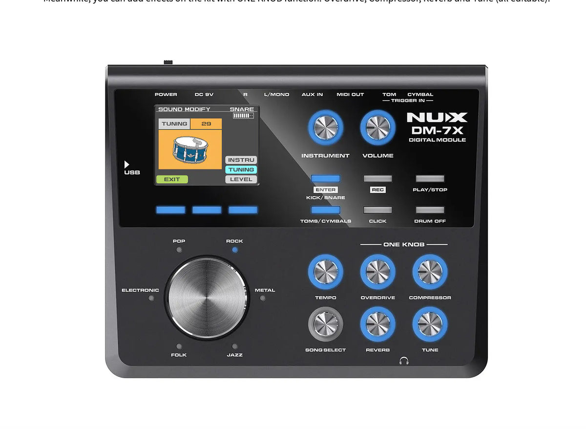 Batería Electrónica DM-7X NUX