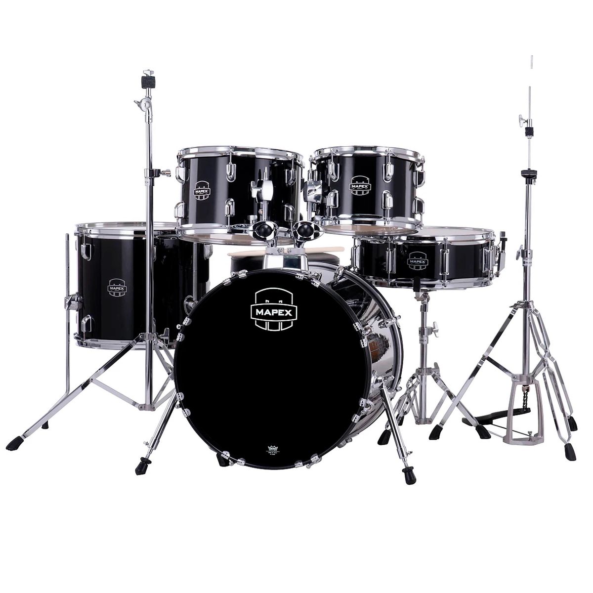 Batería Acústica Comet CM5844FTDK-SC 5 Piezas Dark Black Mapex
