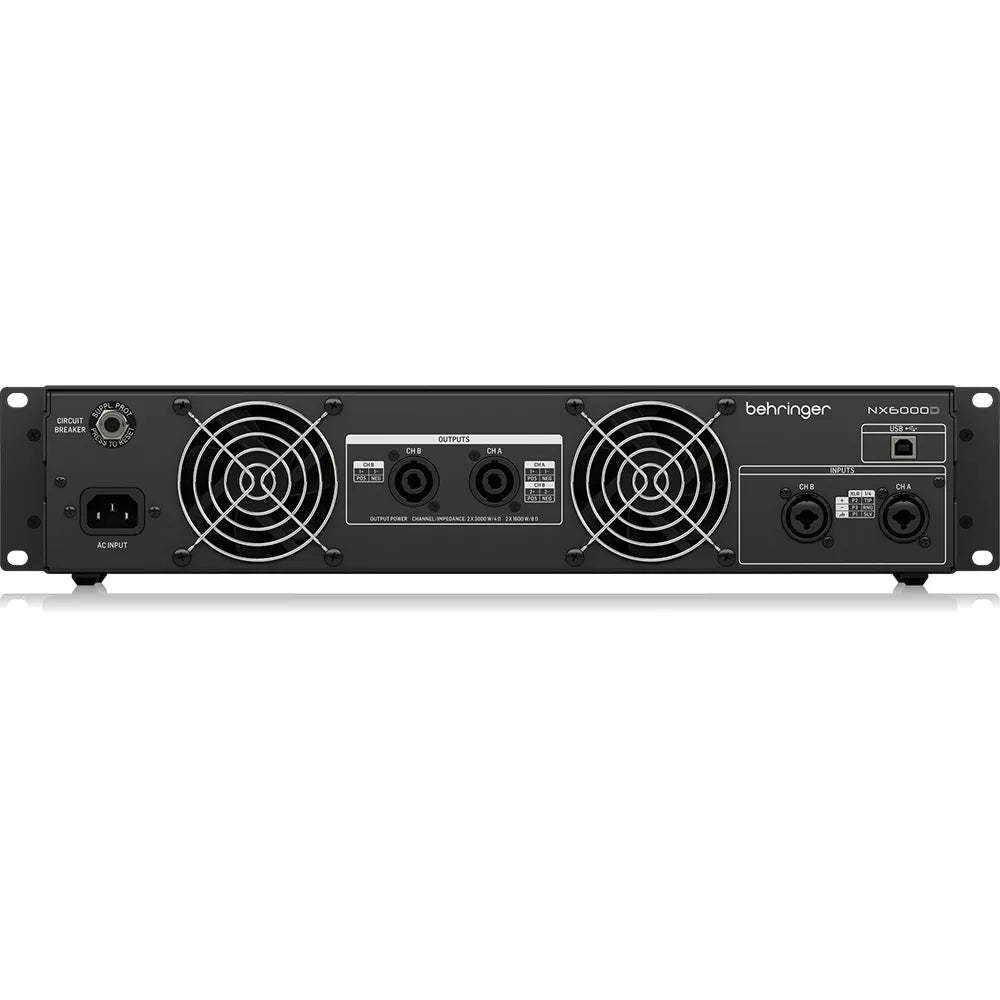 Amplificador Digital de Potencia NX6000D- 2x 3000W Behringer