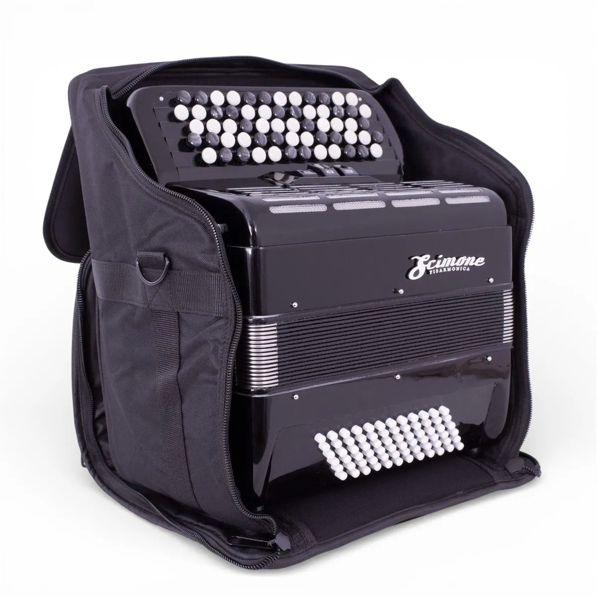 Acordeón Scimone de Botones 72 Bajos BK 3072 Scimone (con funda)