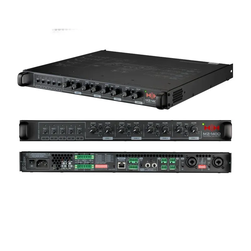 Amplificador de Instalación MZ-140Q 4 x 140W RMS HH Audio
