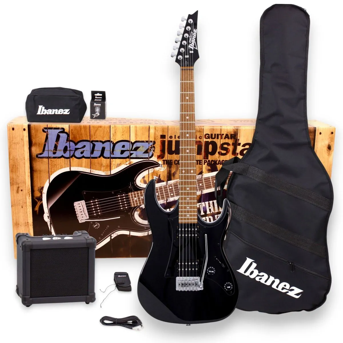 Pack Guitarra Eléctrica IJRX20U Black Ibanez