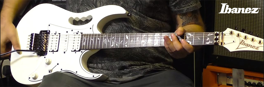 Guitarra Eléctrica JEMJR Signature Steve Vai Ibanez