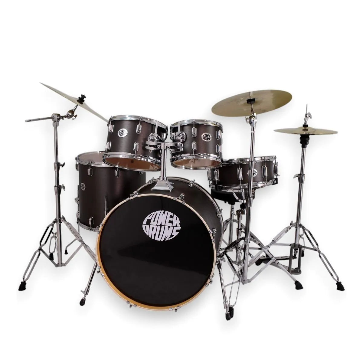 Set de Batería Acústica JJ-5 (con platillos Guzel) PowerDrums