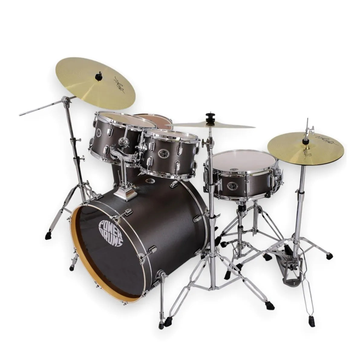 Set de Batería Acústica JJ-5 (con platillos Guzel) PowerDrums