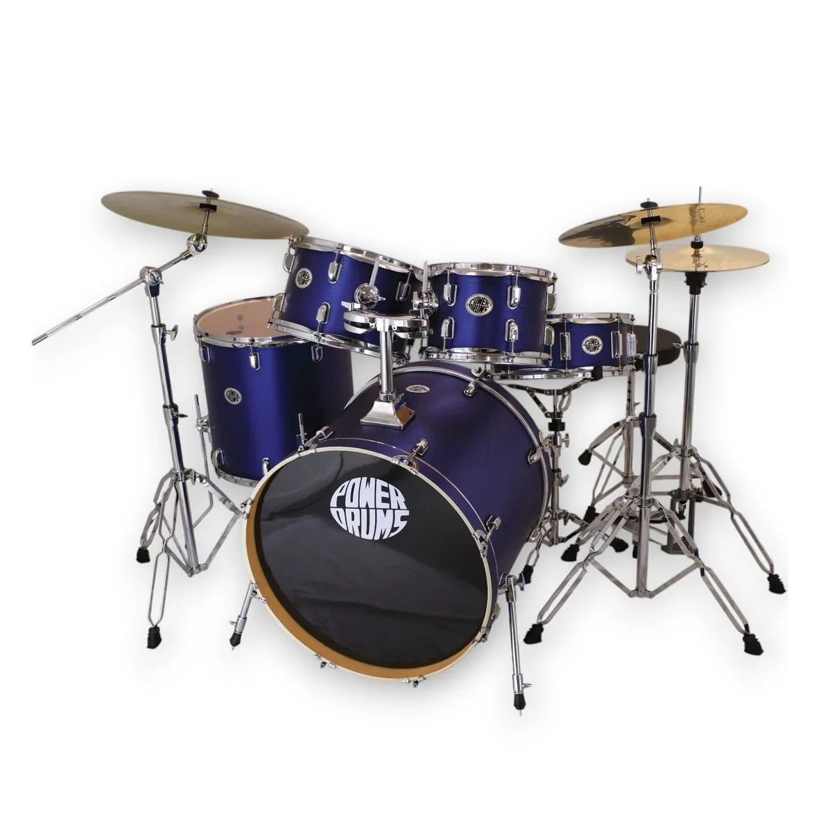 Set de Batería Acústica JJ-5 (con platillos Guzel) PowerDrums