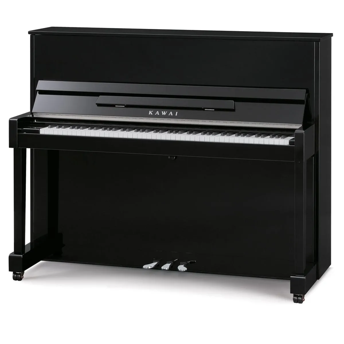 Piano Vertical ND-21 Ebony Polish Kawai (incluye sillín)