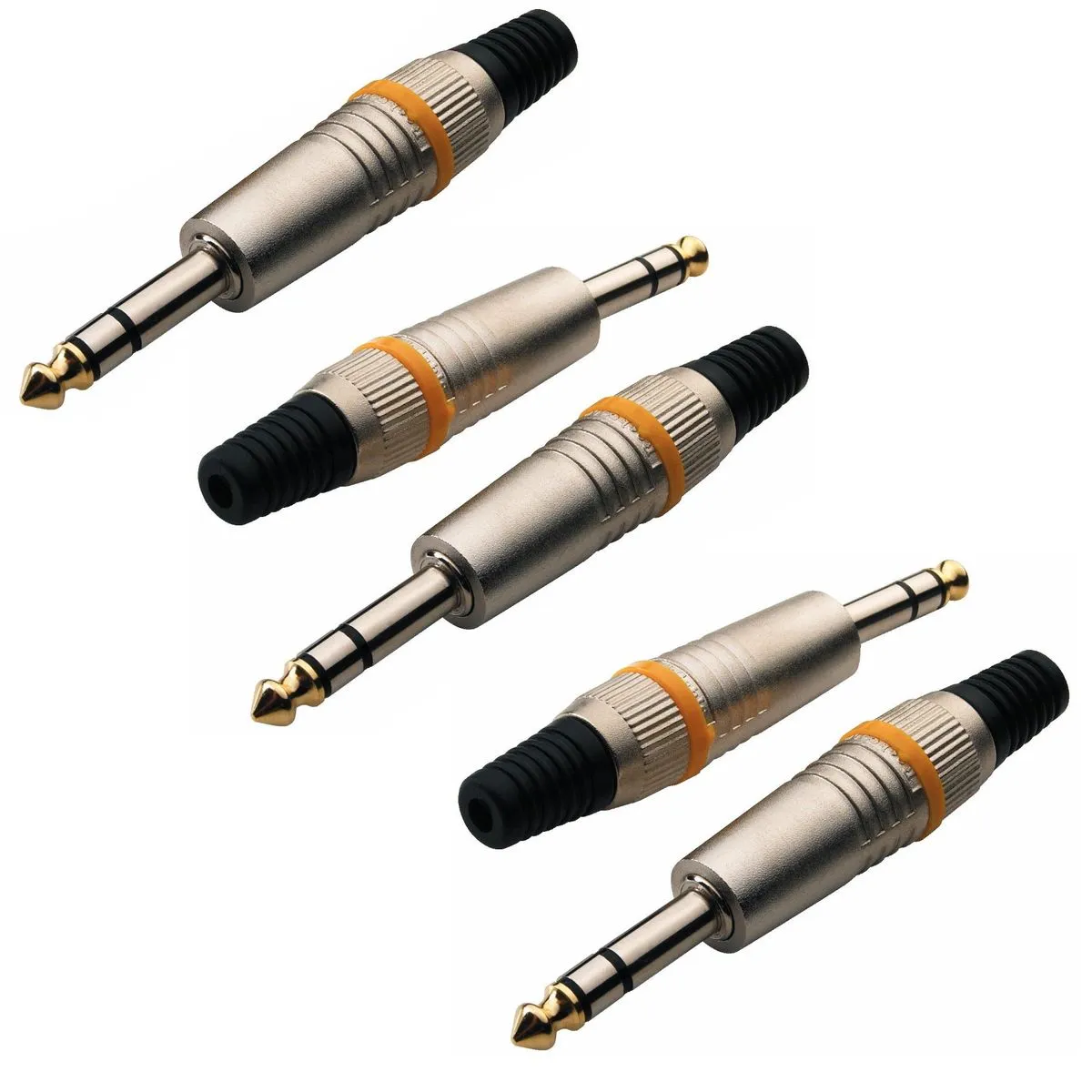 Set de conectores Plug TRS Rockcable RCL10003M (5 unidades)