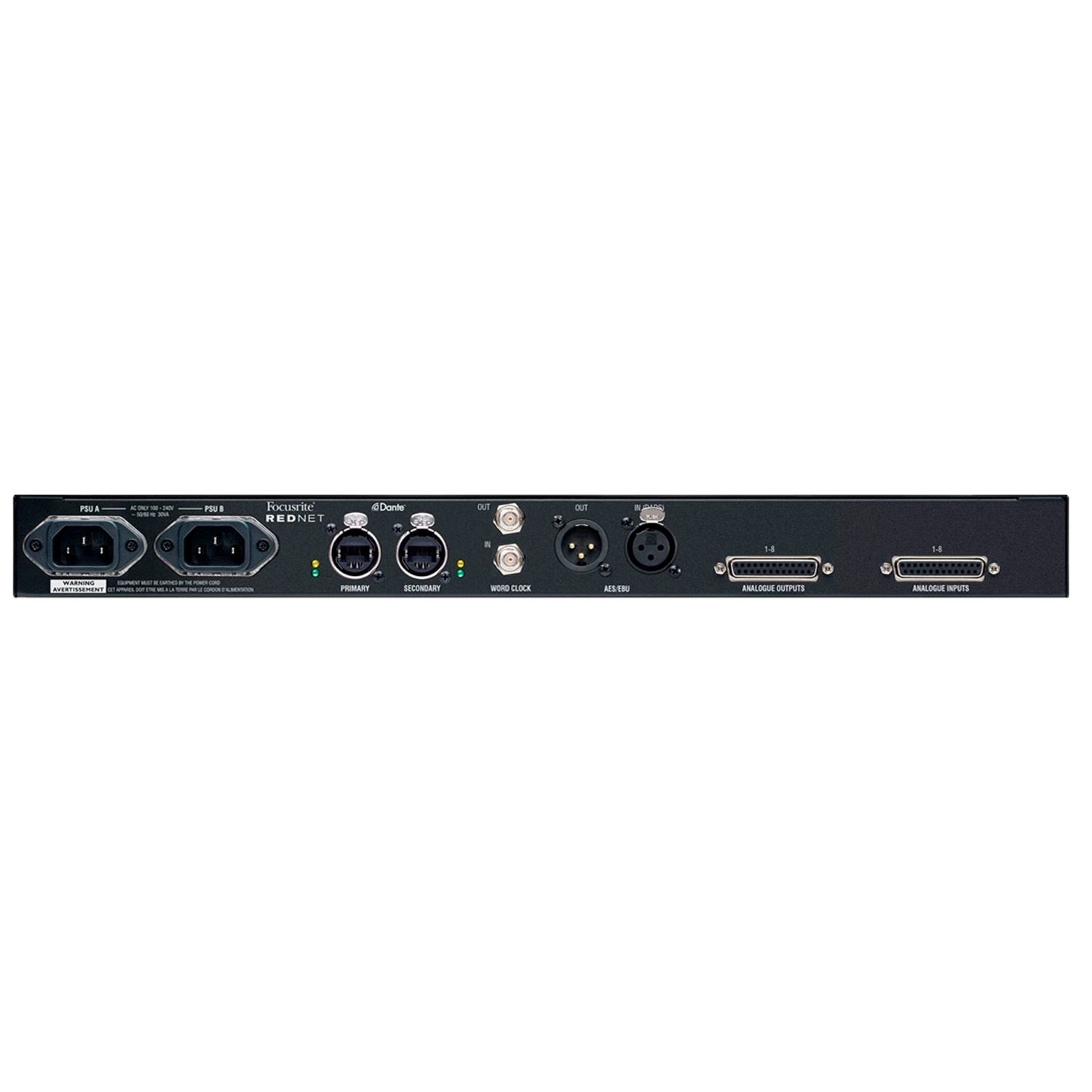 Interfaz de Audio Red Net A8R Focusrite