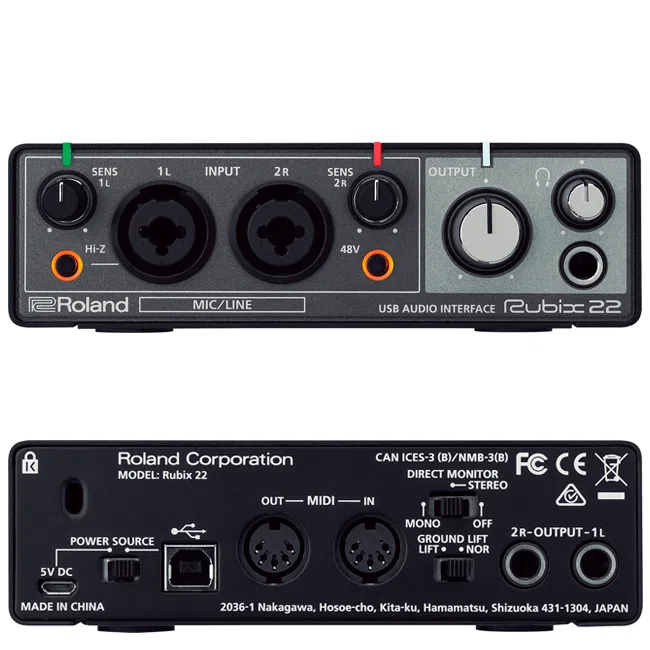 Interfaz de Audio RUBIX22 USB-IPAD-MAC-PC Roland