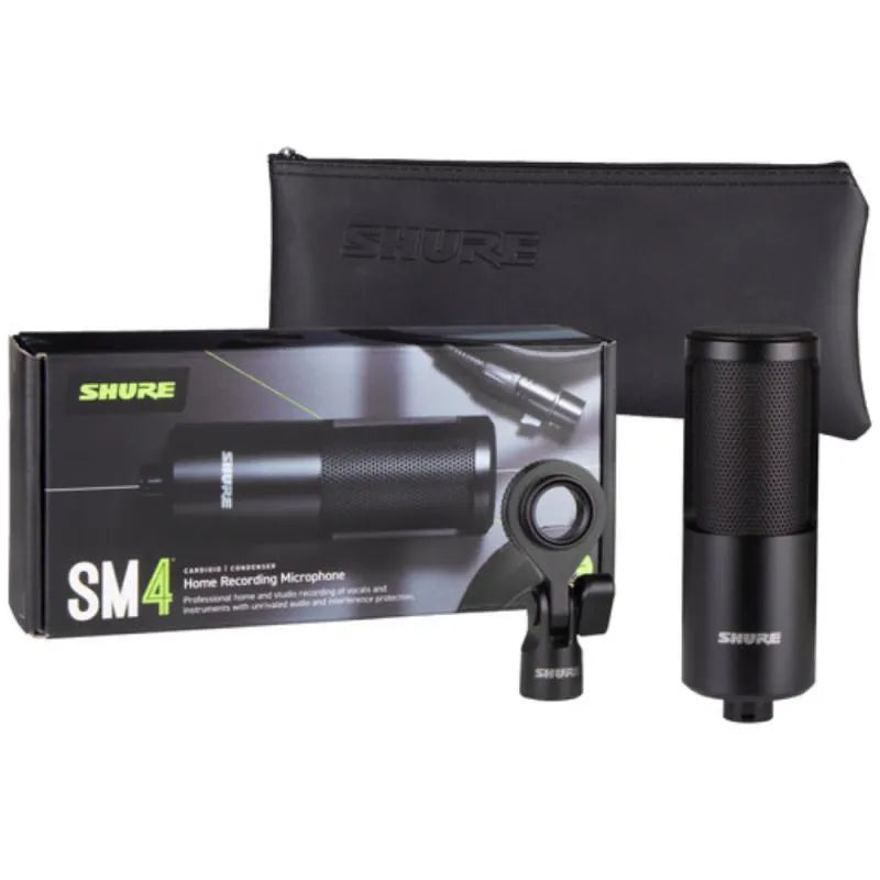Micrófono De Condensador SM4-K BK Shure (Con funda de transporte)