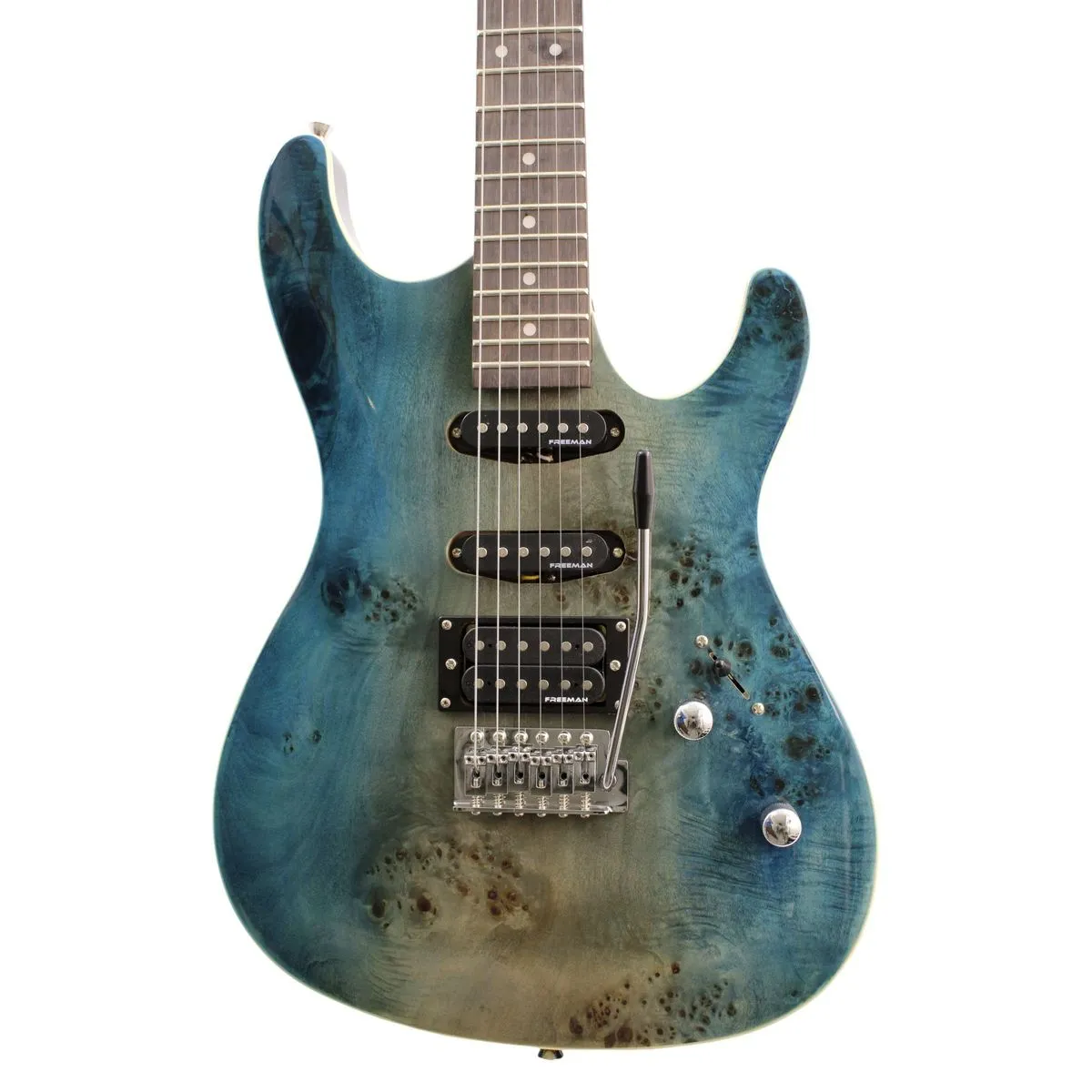 Guitarra Eléctrica SSA Green Burr Freeman