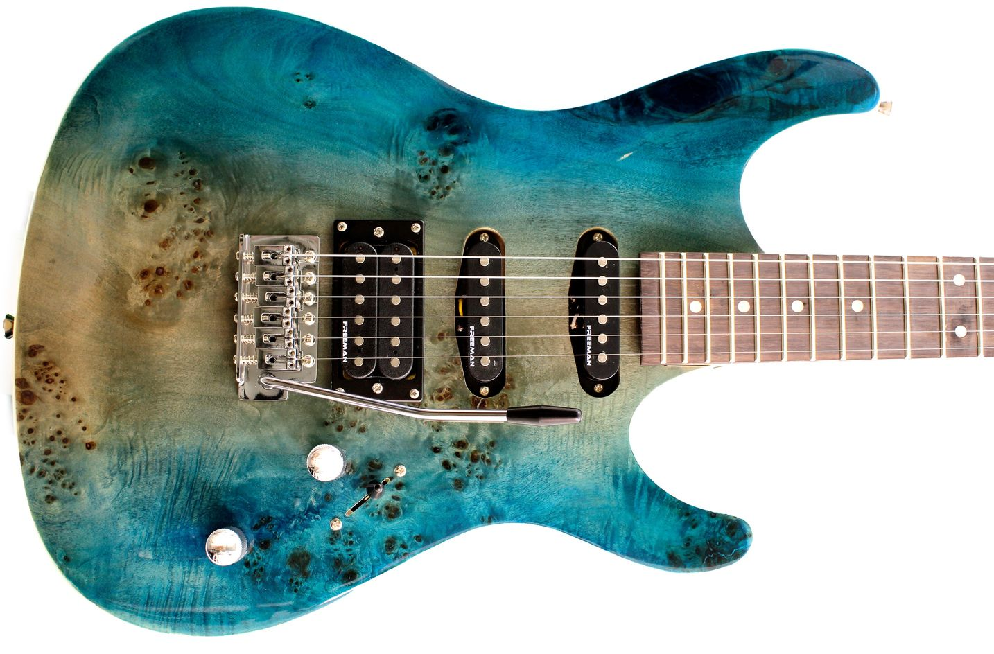Guitarra Eléctrica SSA Green Burr Freeman