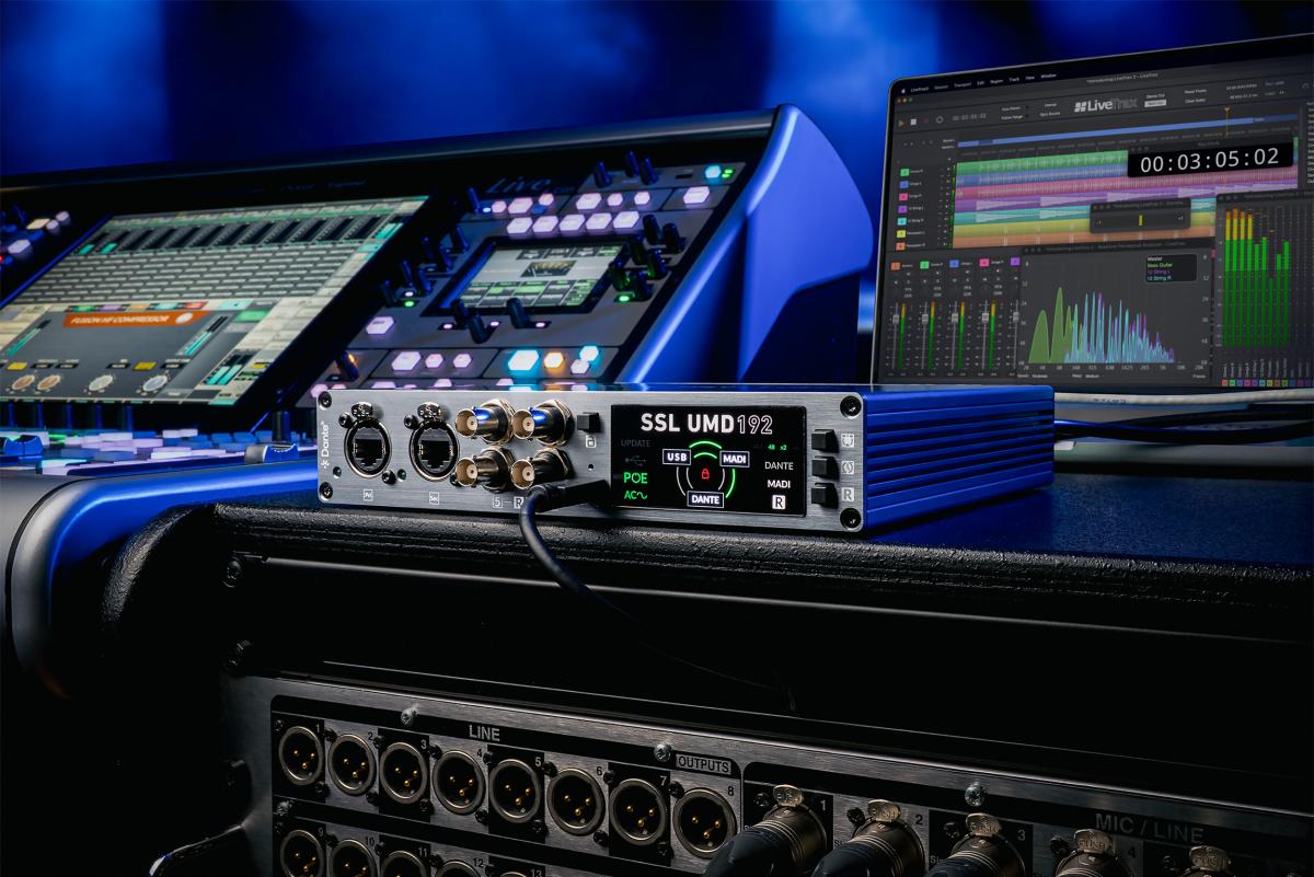 Interfaz de Audio Pro UMD192 MADI/Dante SSL