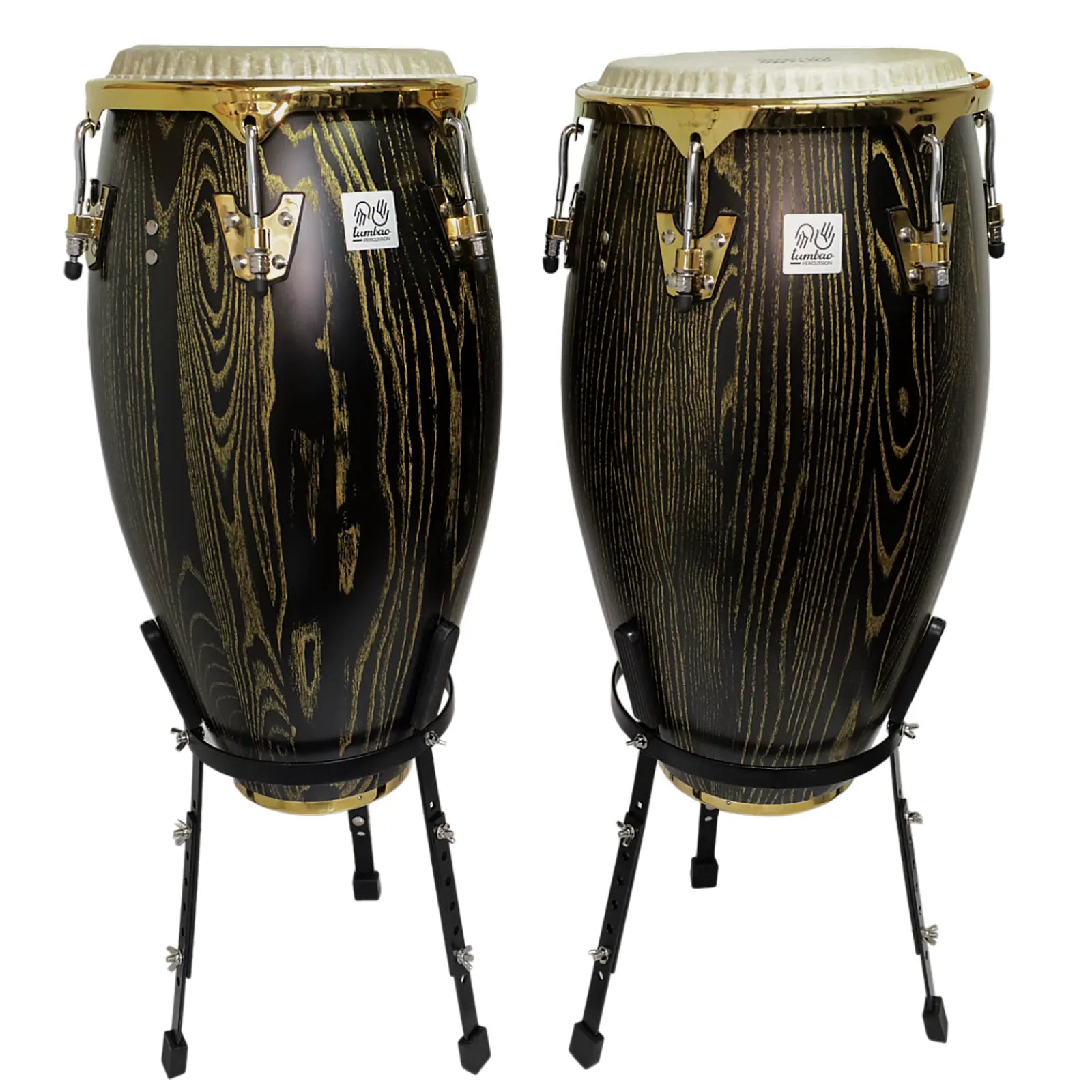 Set Congas 11.75 & 12.5xH30'' + Stand Tumbao Percussion