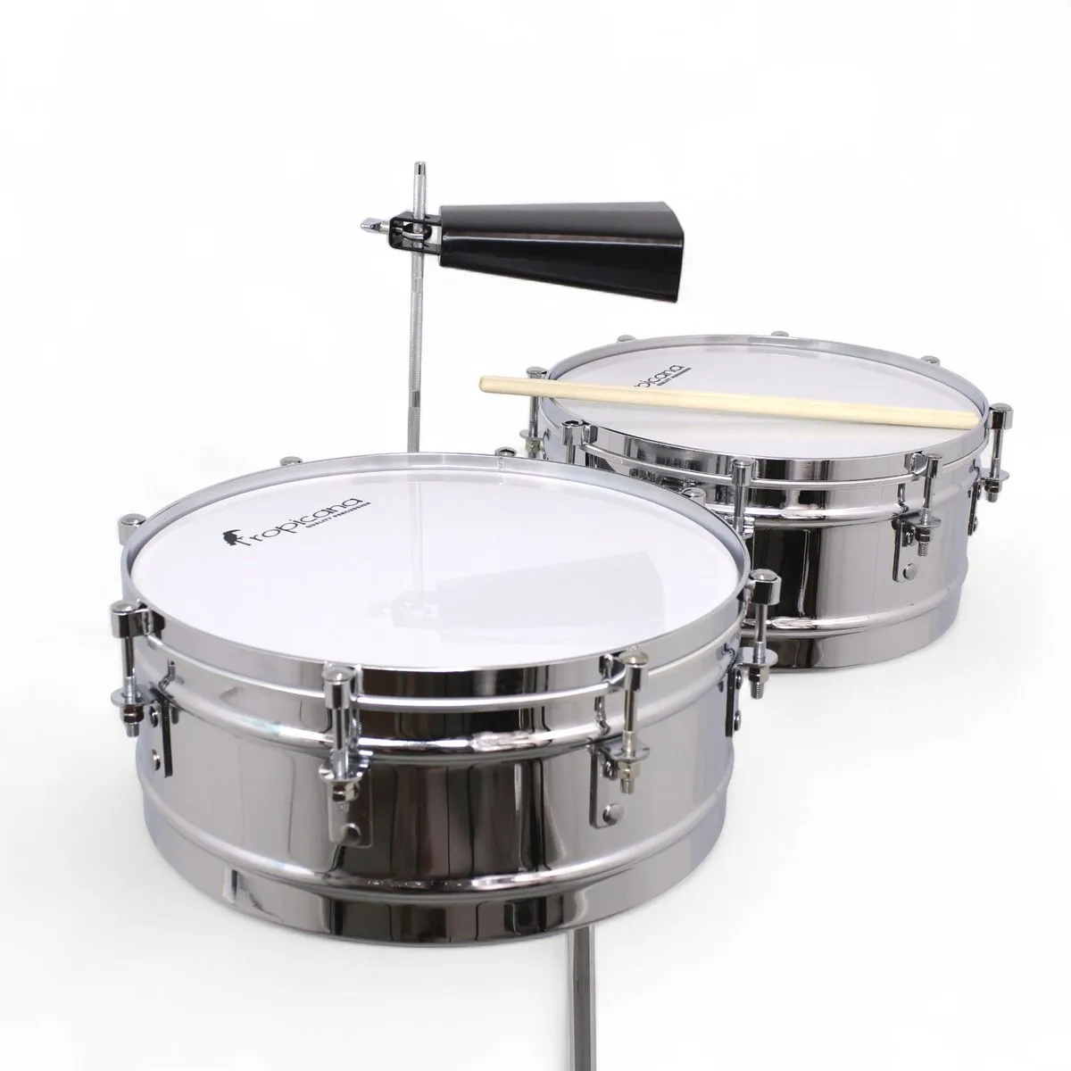 Timbaleta 14" - 15" Cromada c/Cencerro TBBC100SZ-CH Tropicana