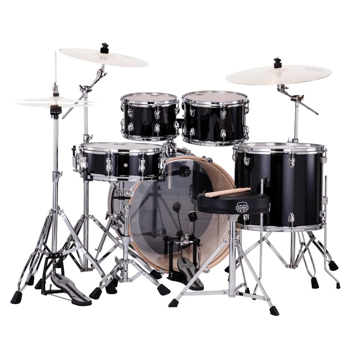 Batería Acústica Serie Venus VE5295FTVH - Black Galaxy Sparkle Mapex