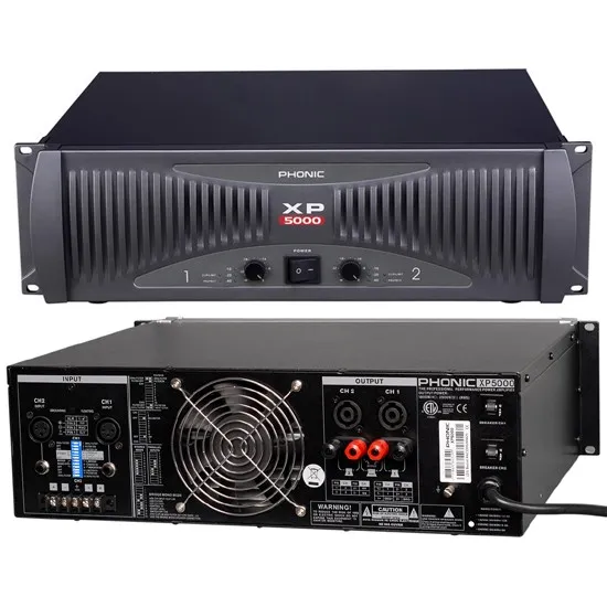 Amplificador de Potencia XP 5000 Phonic