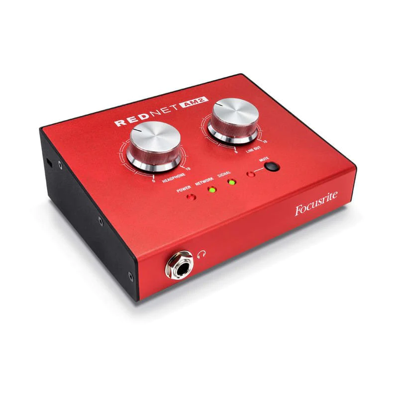 Amplificador de Audífonos Estéreo Dante Pro RedNet AM2 Focusrite