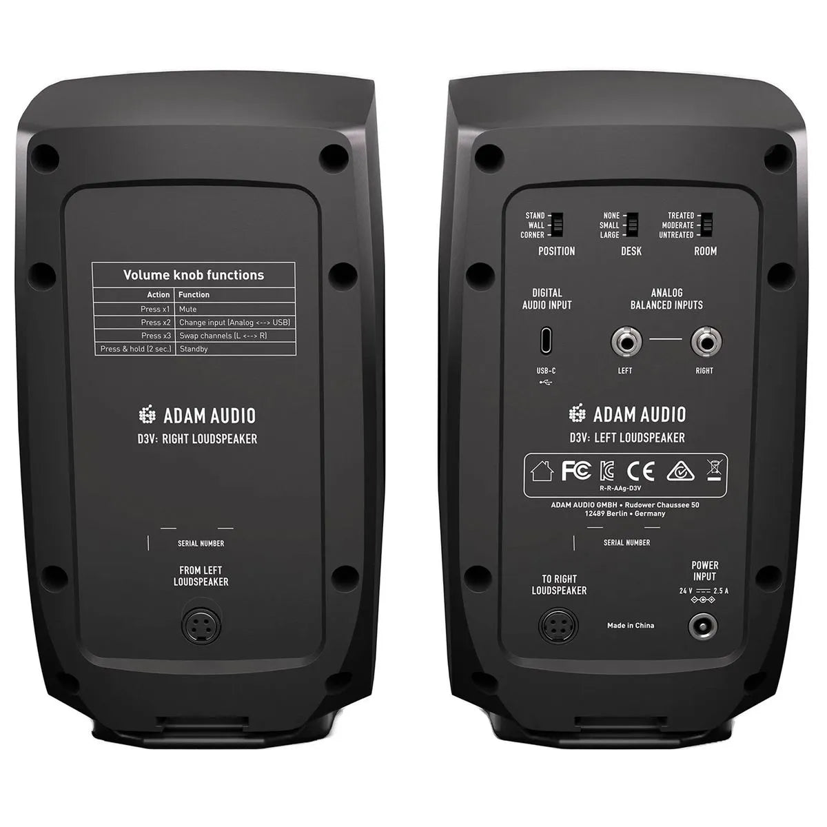 Monitores de Escritorio D3V Black Adam Audio