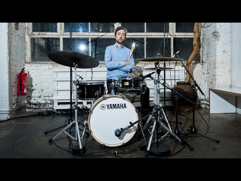 Shell Pack Stage Custom Hip 4 Piezas Raven Black Yamaha