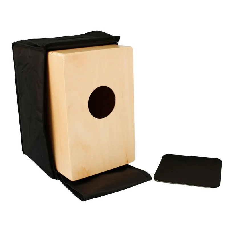 Cajón de Percusión en Natural y Tapa Marrón Tropicana