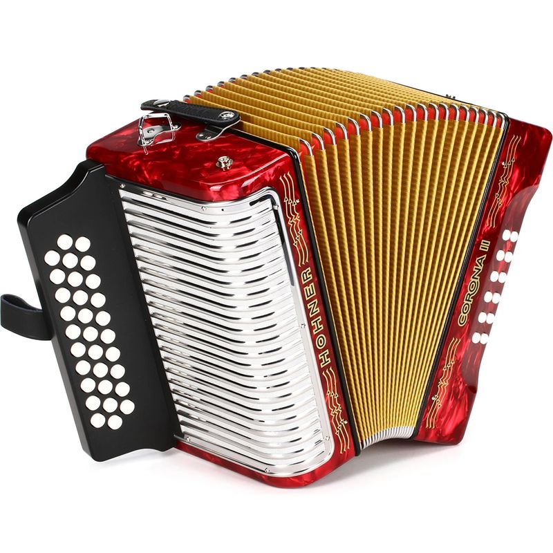 Acordeón Diatónico Corona II FBbEb Hohner