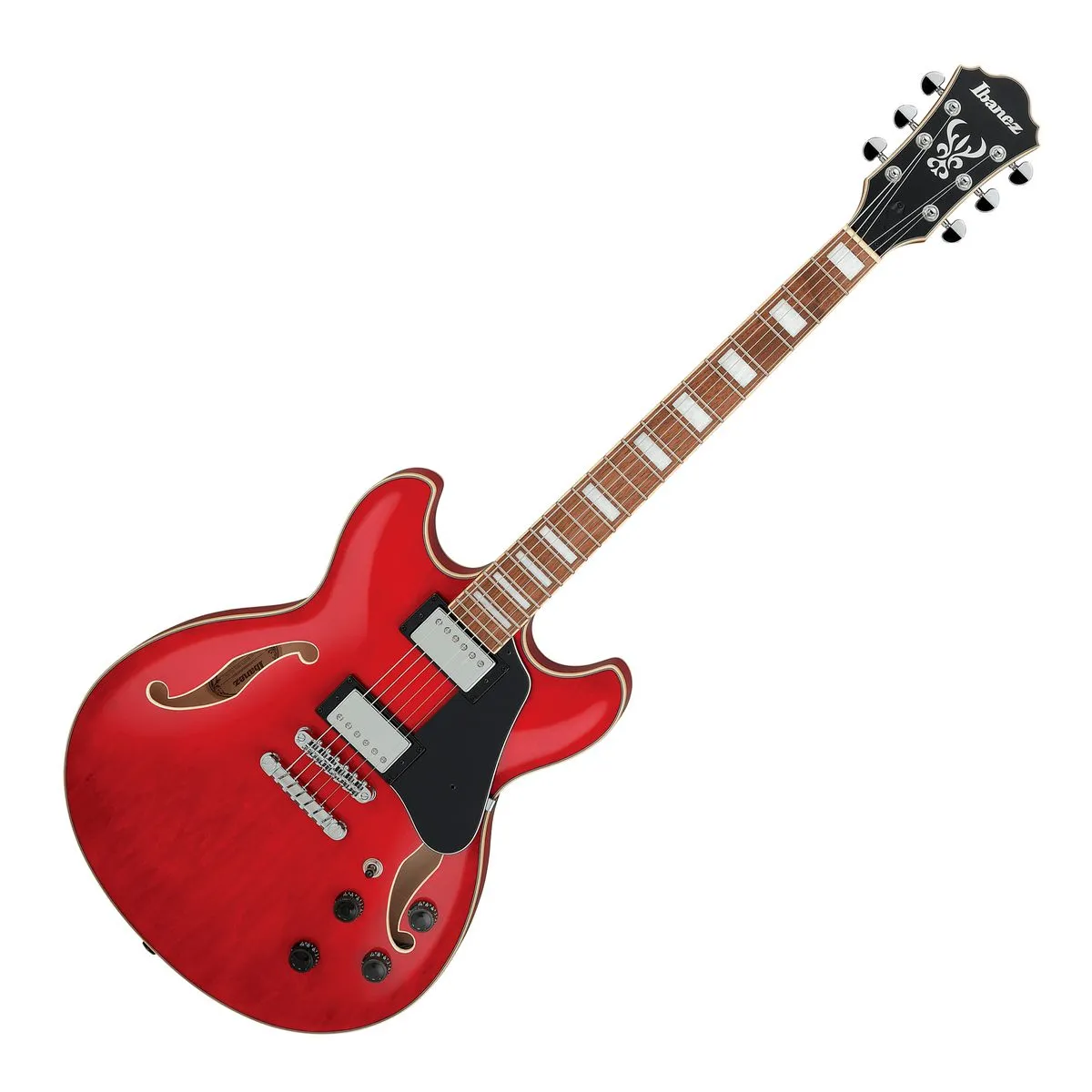 Guitarra Eléctrica Semi Hollow AS73 Transparent Cherry Red Ibanez