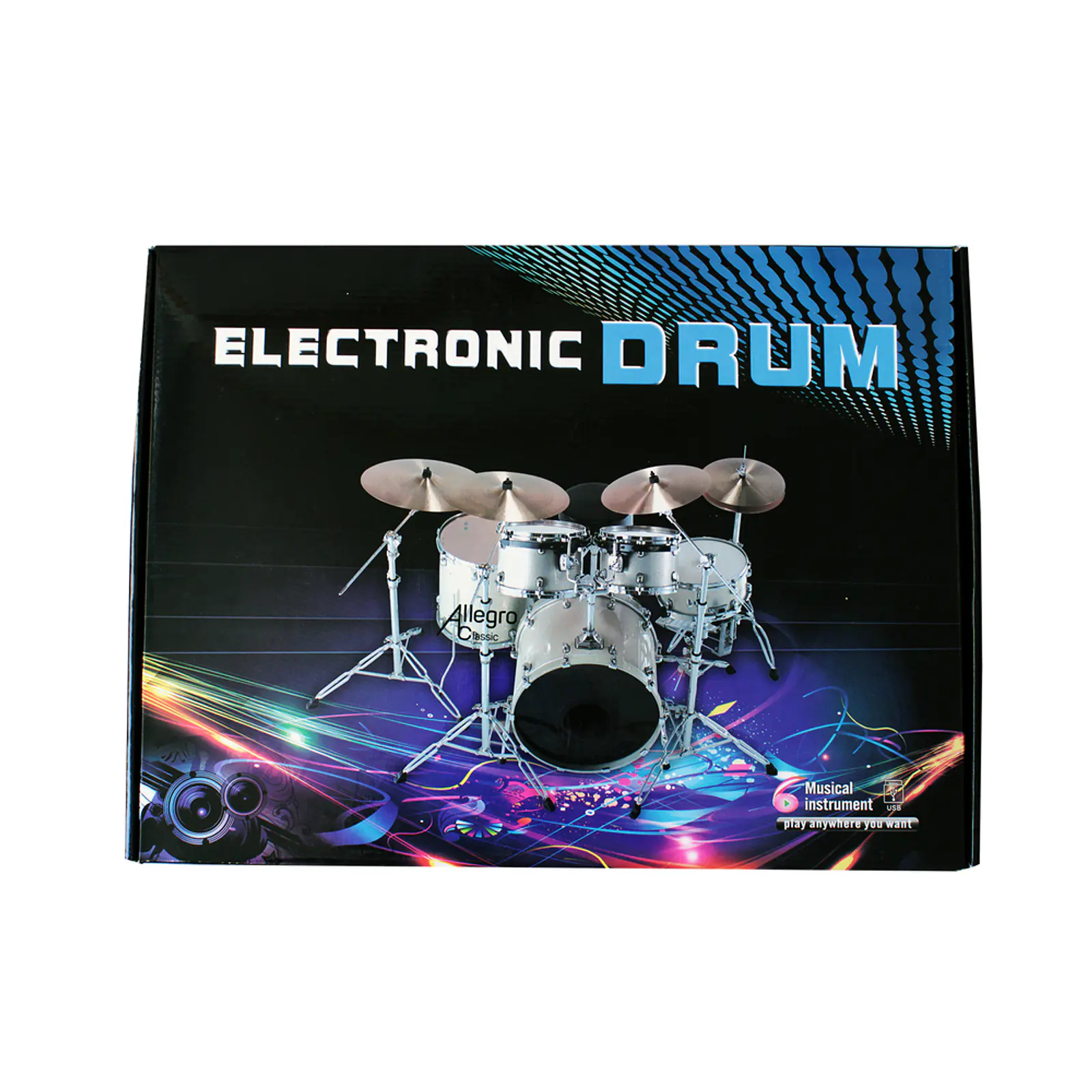 Batería Electrónica con Parlantes Classic Dm-8 Allegro