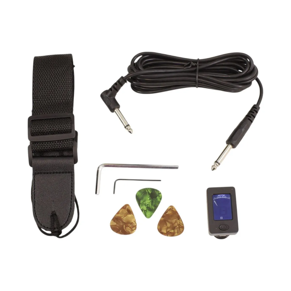 Pack Bajo Eléctrico Rockstarter White Freeman