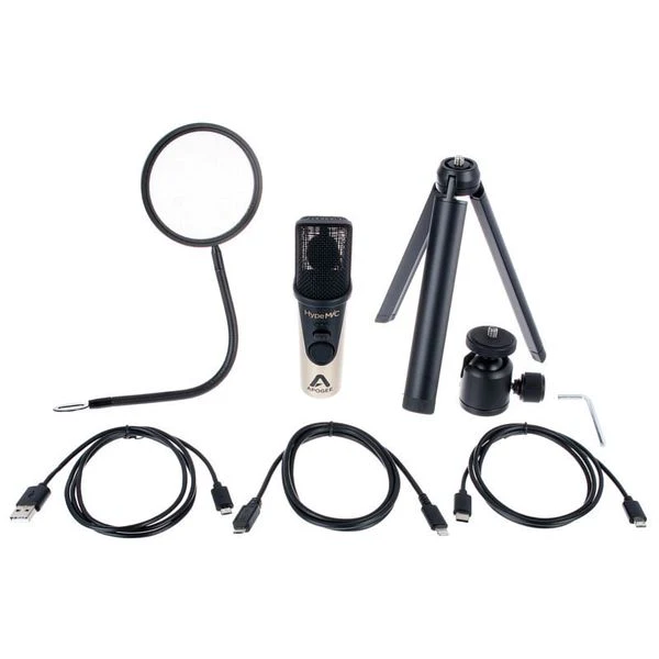 Micrófono Cardioide De Condensador USB con Compresor Análogo Integrado HypeMic Apogee
