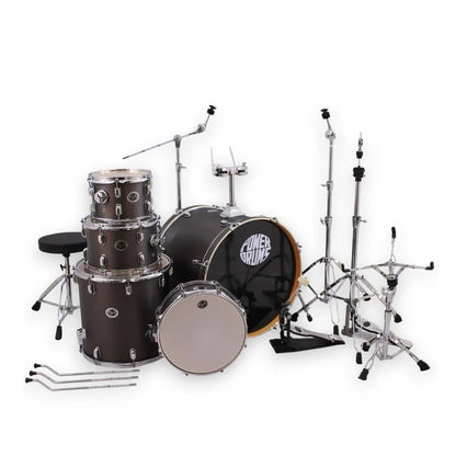 Set de Batería Acústica JJ-5 (con platillos Guzel) PowerDrums