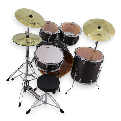 Set de Batería Acústica JJ-5 (con platillos Guzel) PowerDrums