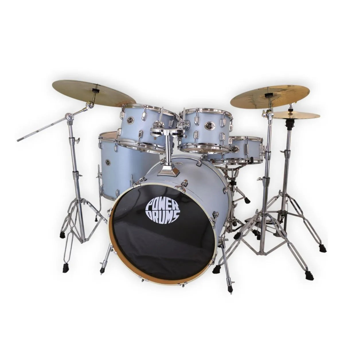 Set de Batería Acústica JJ-5 (con platillos Guzel) PowerDrums