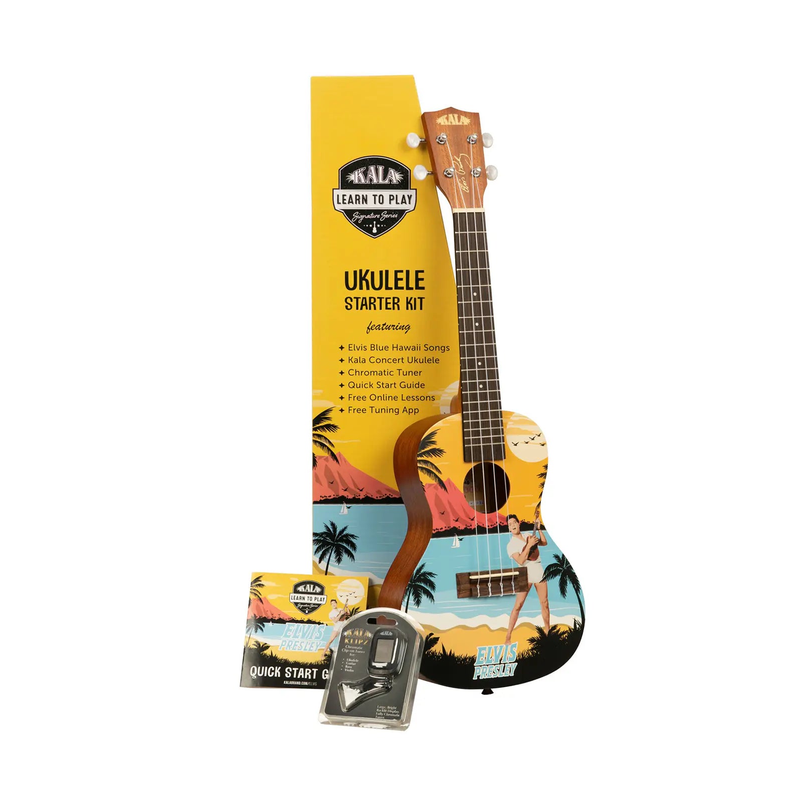 Ukelele Concierto Elvis Blue Hawaii Kala-Ltp-C-Ebh Kala