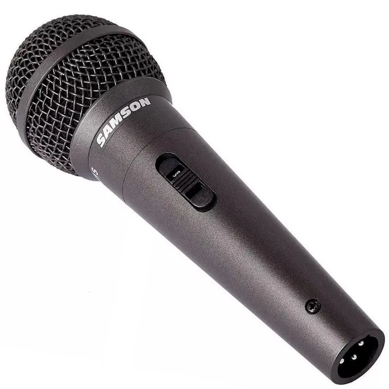 Micrófono Dinámico con Switch, Cable y Pinza R31S Samson