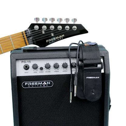 Pack de Guitarra Eléctrica RIFF MASTER Sunburst SRG-180F FMT Freeman