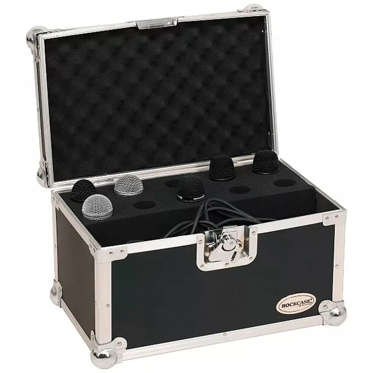 Case de Micrófonos Flight Case Rockcase (Capacidad 10 un)