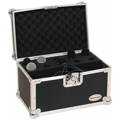 Case de Micrófonos Flight Case Rockcase (Capacidad 10 un)