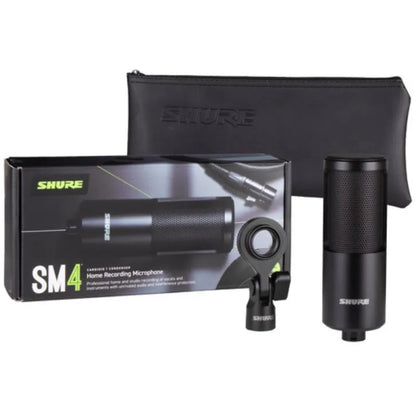 Micrófono De Condensador SM4-K BK Shure (Con funda de transporte)