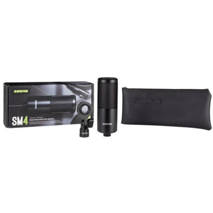 Micrófono De Condensador SM4-K BK Shure (Con funda de transporte)