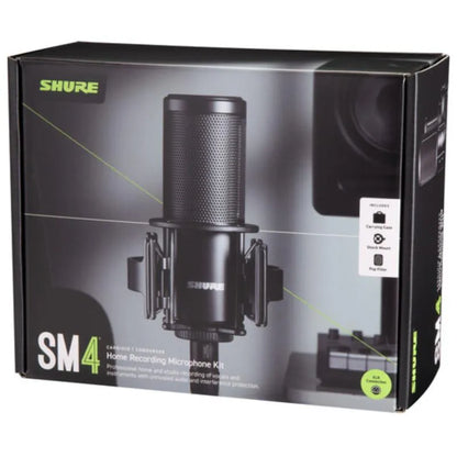 Micrófono De Condensador SM4-K BK Shure (Con funda de transporte)