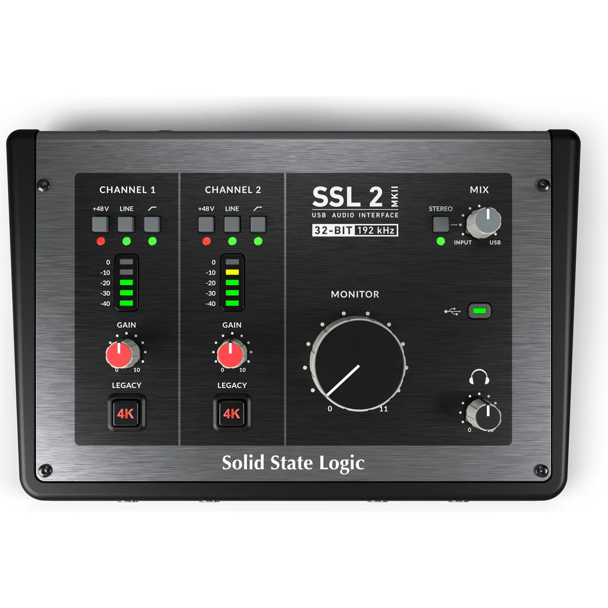Interfaz de Audio USB-C de 2 Canales Solid State Logic SSL2 MKII