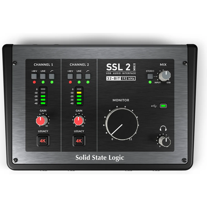Interfaz de Audio USB-C de 2 Canales Solid State Logic SSL2 MKII
