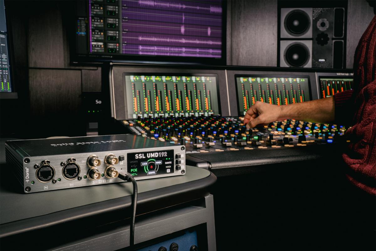 Interfaz de Audio Pro UMD192 MADI/Dante SSL
