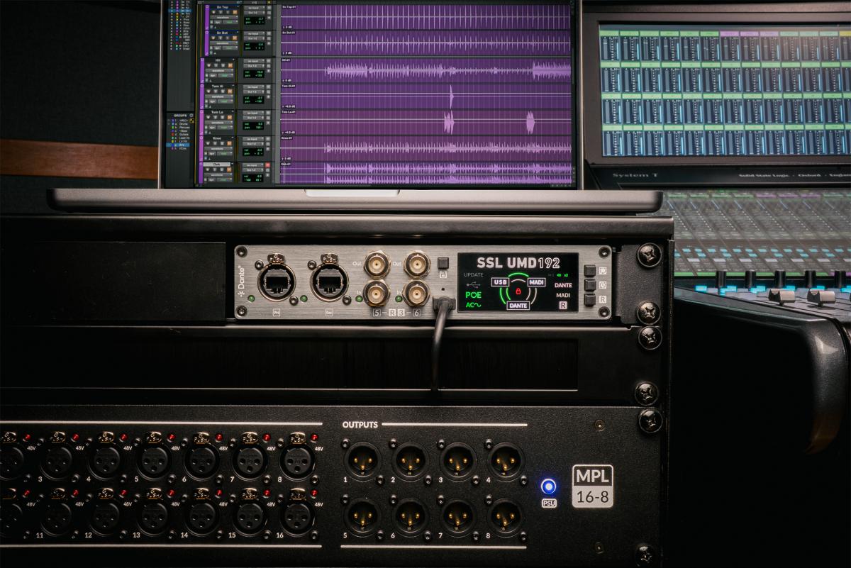 Interfaz de Audio Pro UMD192 MADI/Dante SSL