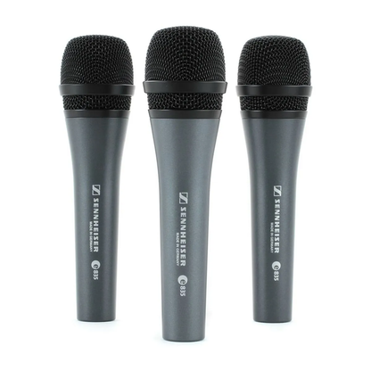 Pack de 3 micrófonos Cardioide e835 Sennheiser