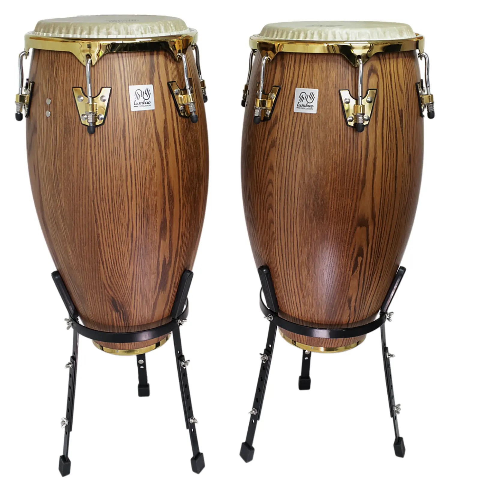 Set Congas 11.75 & 12.5xH30'' + Stand Tumbao Percussion