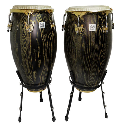 Set Congas 11.75 & 12.5xH30'' + Stand Tumbao Percussion