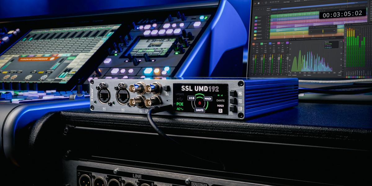 Interfaz de Audio Pro UMD192 MADI/Dante SSL